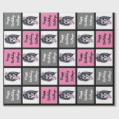 Suikerschedel - Aangepaste verjaardag Cadeaupapier (Vlak)