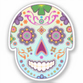 Suikerschedel Aangepaste vinylSticker Sticker (Voorkant)