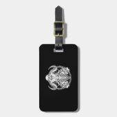 Suikerschedel Baphomet Goat Gift Bagagelabel (Voorkant verticaal)