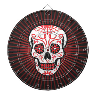 suikerschedel barst zwart dartbord