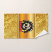 Suikerschedel bloeit intimiderend en eng bad handdoek (Handdoek)