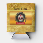 Suikerschedel bloeit intimiderend en eng blikjeskoeler (Voorkant)