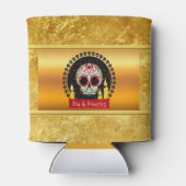 Suikerschedel bloeit intimiderend en eng blikjeskoeler (Achterkant)