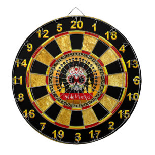 Suikerschedel bloeit intimiderend en eng dartbord