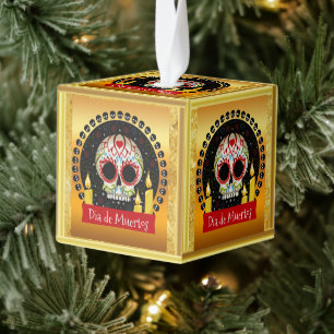 Suikerschedel bloeit intimiderend en eng decoratie