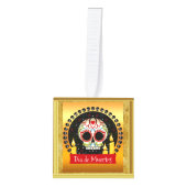 Suikerschedel bloeit intimiderend en eng decoratie (Voorkant)