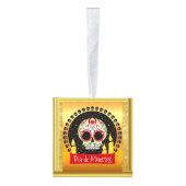 Suikerschedel bloeit intimiderend en eng decoratie (Rechts)