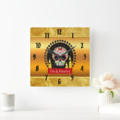 Suikerschedel bloeit intimiderend en eng vierkante klok (Huis)