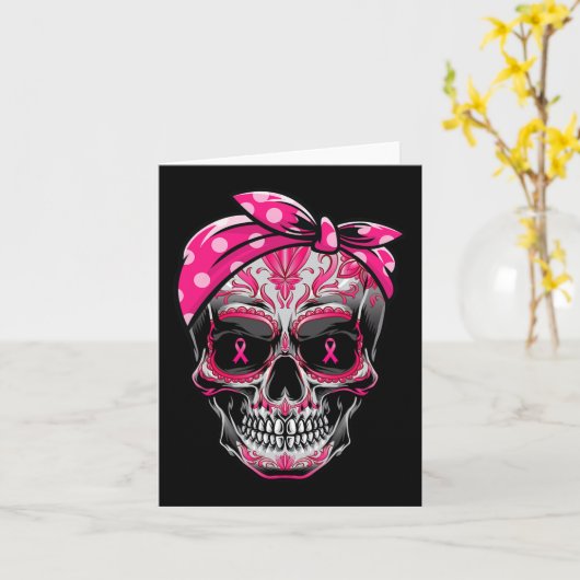 Suikerschedel Borstkanker Rijk lintje Kaart (Gele Bloem)