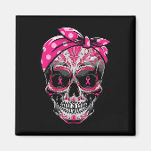 Suikerschedel Borstkanker Rijk lintje Magneet (Voorkant)