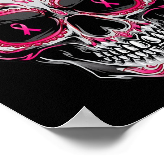 Suikerschedel Borstkanker Rijk lintje Poster (Hoek)