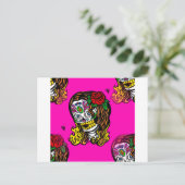 suikerschedel briefkaart (Staand voorkant)