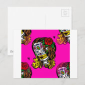 suikerschedel briefkaart (Voorkant / Achterkant)