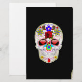 suikerschedel briefpapier (Voorkant / Achterkant)