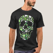 Suikerschedel C Skeleton Shamrock Irish St. Pat T-shirt (Voorkant)