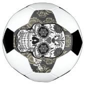 Suikerschedel "Dag van de dood" Damask Lace Custom Voetbal (Gedraaid)