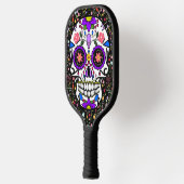 Suikerschedel - Dag van de dood - Dia de los Muert Pickleball Paddle (Links)