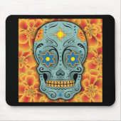 Suikerschedel - Dag van de dood (Marigold) Muismat (Voorkant)