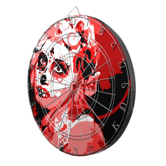 suikerschedel dartbord (Voorkant Rechts)