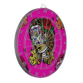 suikerschedel dartbord (Voorkant Links)