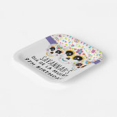 Suikerschedel Dia de La Muerte Halloween Birthday  Papieren Bordje (Gebogen)