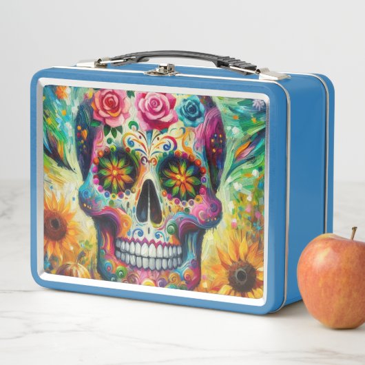 Suikerschedel Dia De Los Muertos Dag van de dood (In situ)