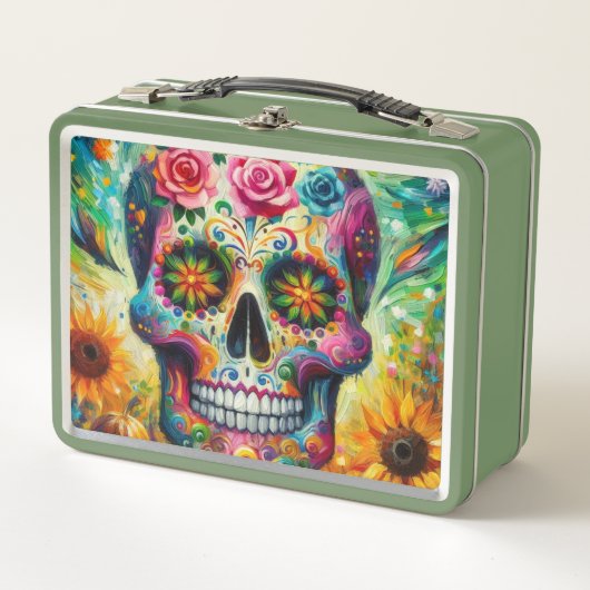 Suikerschedel Dia De Los Muertos Dag van de dood (Voorkant)