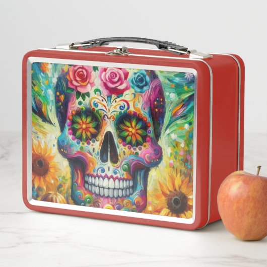 Suikerschedel Dia De Los Muertos Dag van de dood (In situ)