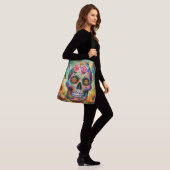 Suikerschedel Dia De Los Muertos Dag van de dood Crossbody Tas (Op model)