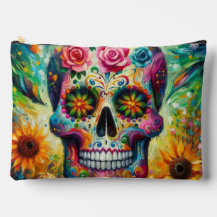 Suikerschedel Dia De Los Muertos Dag van de dood Etui