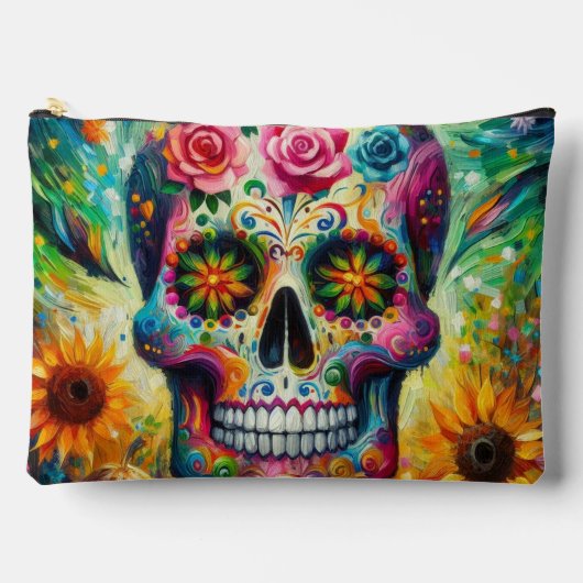Suikerschedel Dia De Los Muertos Dag van de dood Etui (Voorkant)