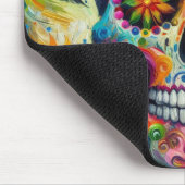 Suikerschedel Dia De Los Muertos Dag van de dood Muismat (Hoek)