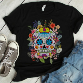 Suikerschedel Dia De Los Muertos Dag van de dood T-shirt