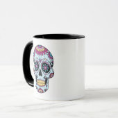 Suikerschedel (Dia de los Muertos) Mok (Voorkant links)