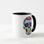 Suikerschedel (Dia de los Muertos) Mok (Voorkant rechts)