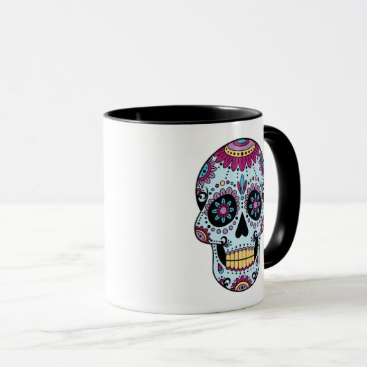 Suikerschedel (Dia de los Muertos) Mok (Voorkant rechts)