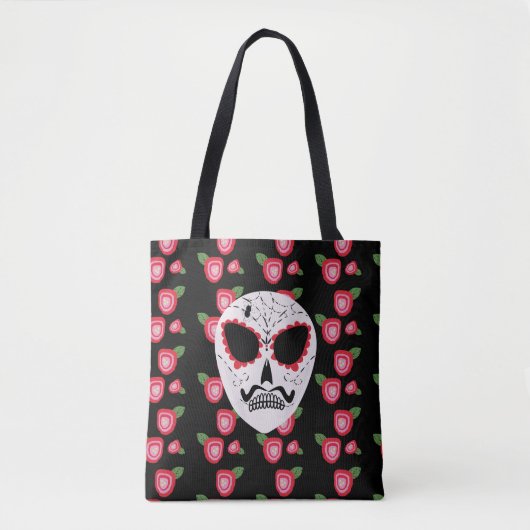 Suikerschedel Dia de Los Muertos Rozen Tote Bag (Voorkant)