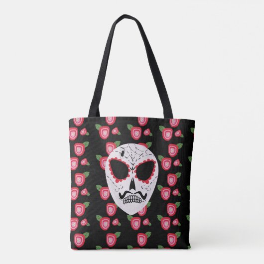 Suikerschedel Dia de Los Muertos Rozen Tote Bag (Achterkant)