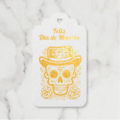 Suikerschedel 💀 Día de Muertos Cadeaulabels (Voorkant)