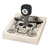 Suikerschedel 💀 Día de Muertos Rubberstempel (Stempel)