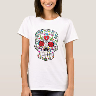Suikerschedel Dia des los Muertos Styled-producten T-shirt