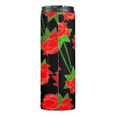 Suikerschedel en rode rozen Dia de los Muertos Thermosbeker (Achterkant)