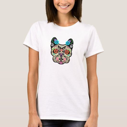 Suikerschedel Frenchie T-shirt (Voorkant)
