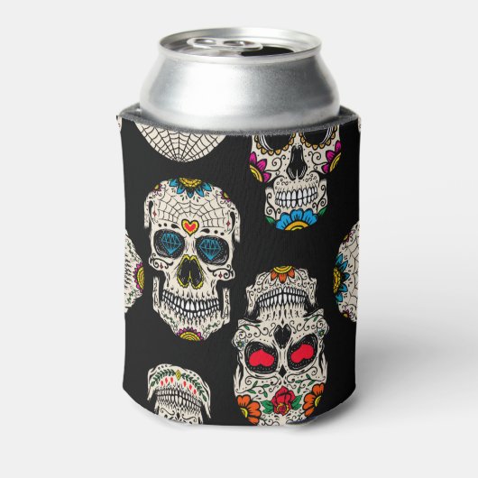 Suikerschedel Gedrukte Koelbox Blikjeskoeler (Blikje Achterkant)