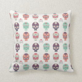 Suikerschedel geïnspireerd Sierkussen