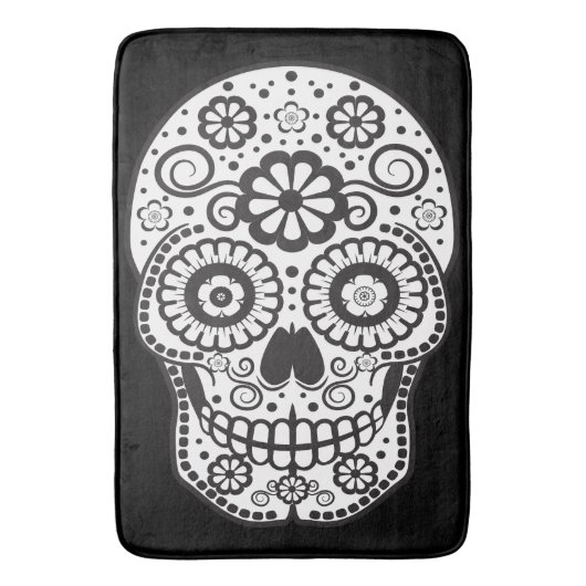 Suikerschedel glimlachen badmat (Voorkant Verticaal)