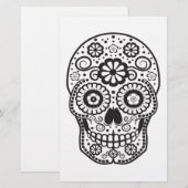 Suikerschedel glimlachen briefpapier (Voorkant / Achterkant)