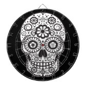 Suikerschedel glimlachen dartbord (Voorkant)
