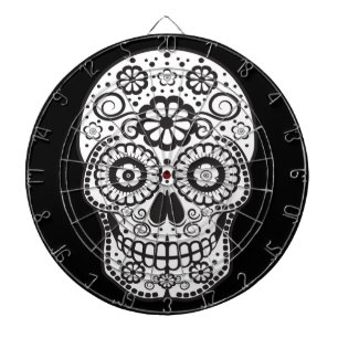 Suikerschedel glimlachen dartbord