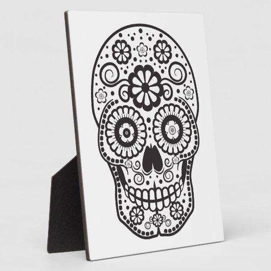 Suikerschedel glimlachen fotoplaat (Zijkant)